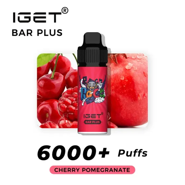 IGET Bar Plus 6000 Puffs – Cherry Pomegranate